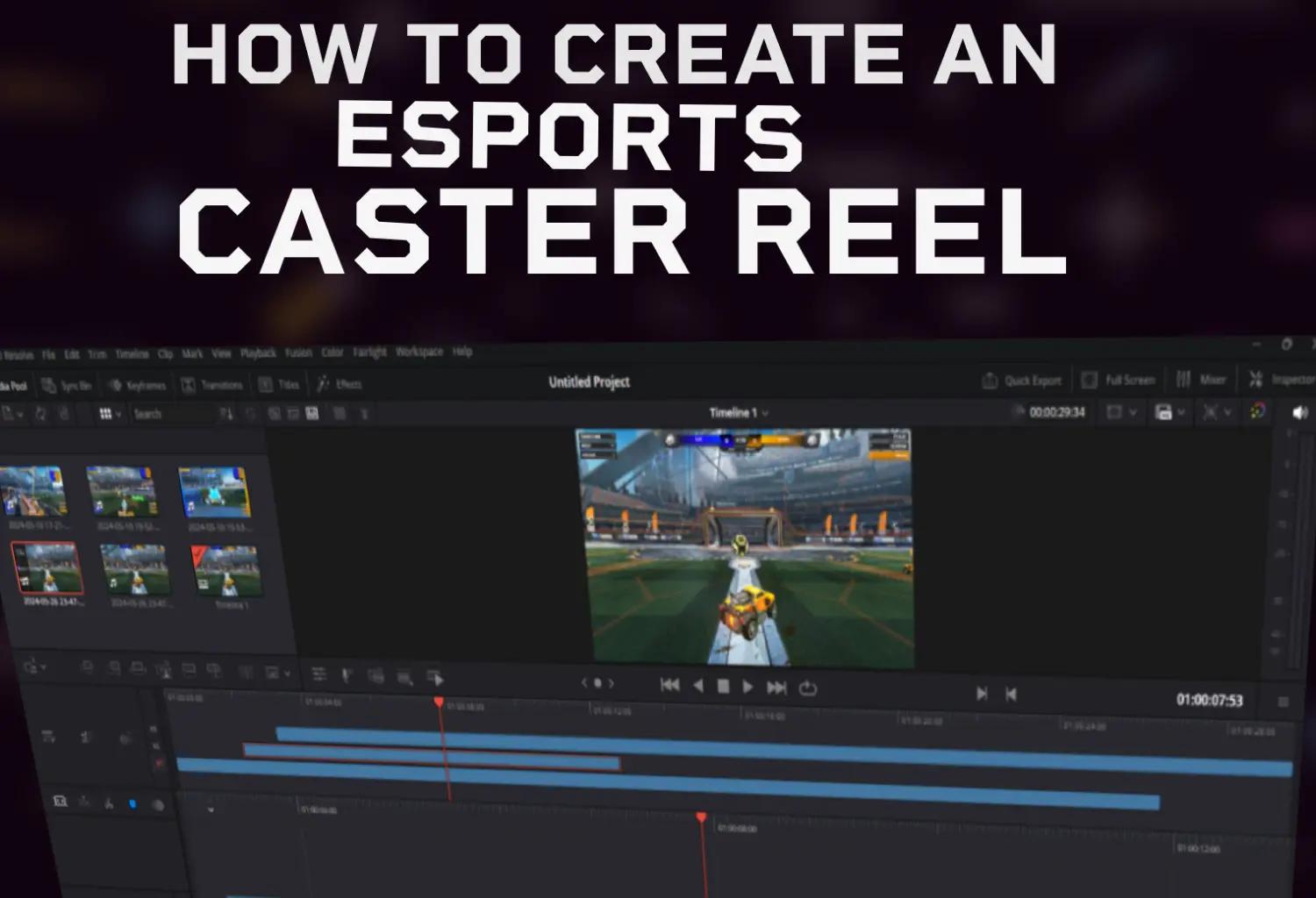 How to Create an Esports Caster Reel Cover Image 