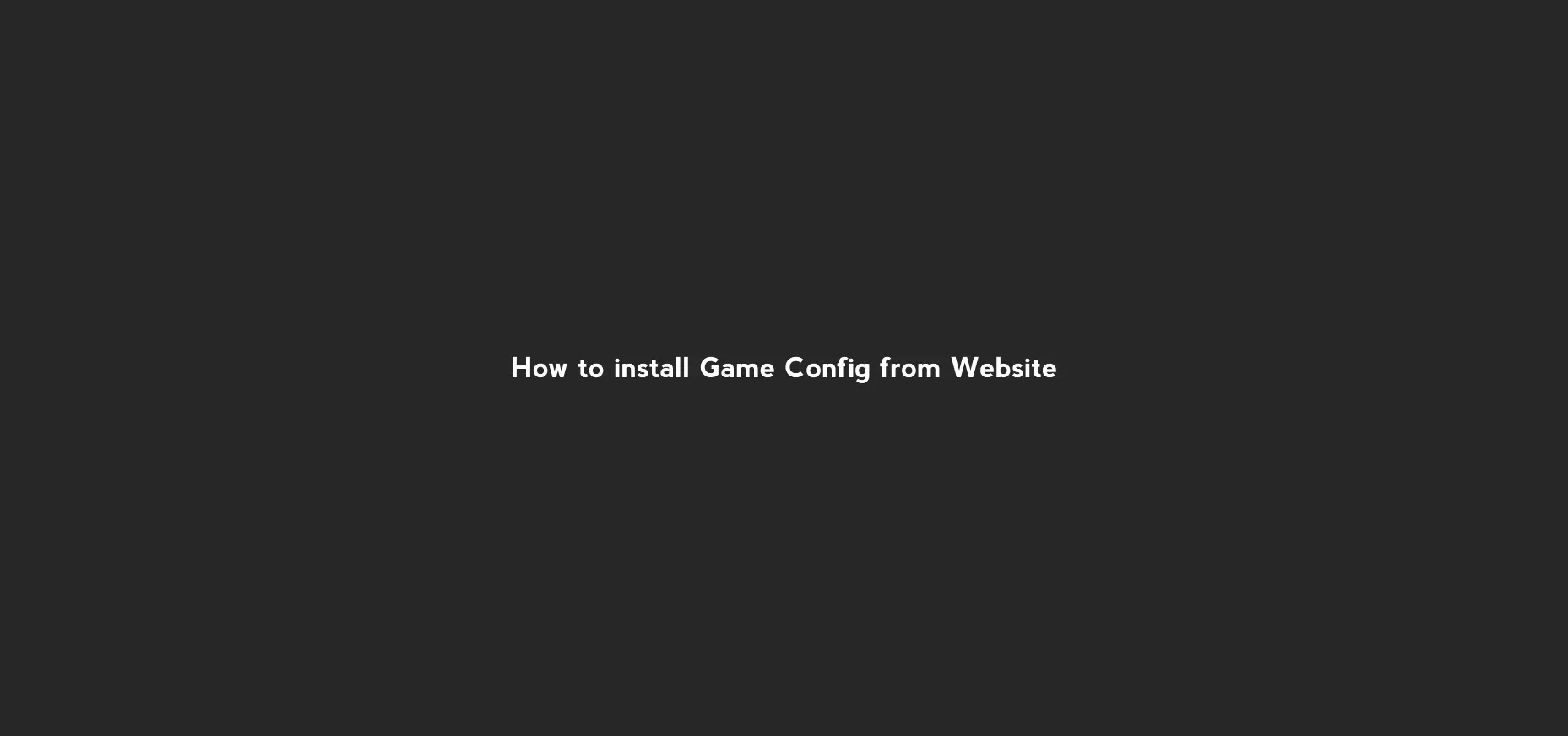 Website Installation Process